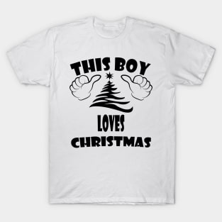 this boy loves Christmas T-Shirt